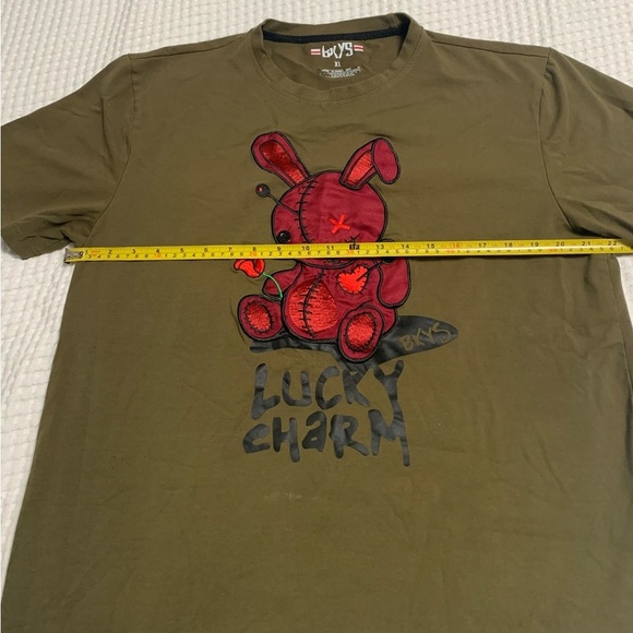 BKYS - Black Keys Lucky Charm Tee Patch Olive Burgundy - Picture 5 of 12